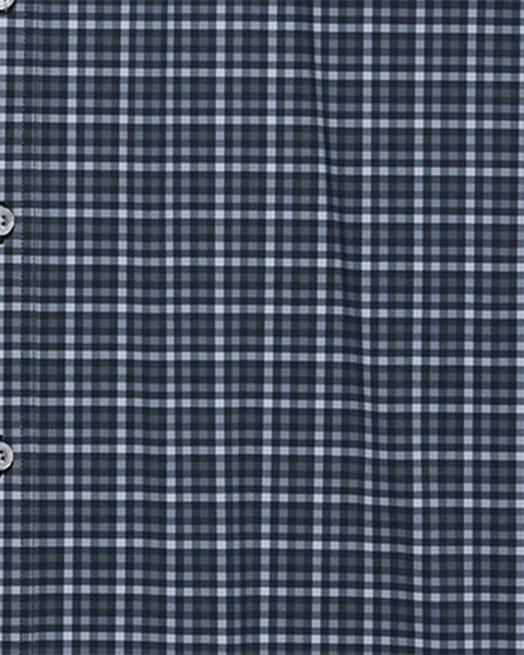 Charcoal Plaid Collared Button Up