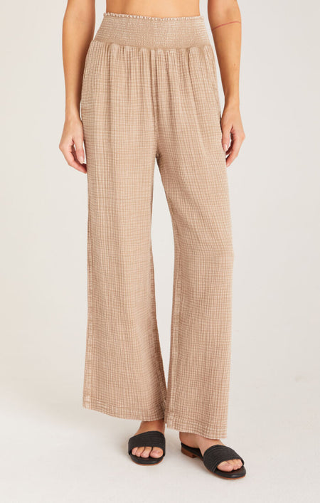 Dusty Pink Colored High Waisted Pleated Drawstring Pants