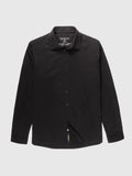 Black Colored Men’s Long Sleeve Button Front Knit Shirt