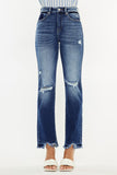 Sophia High Rise Slim Straight Jeans