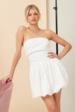 Off-White Bubble Hem Mini Dress