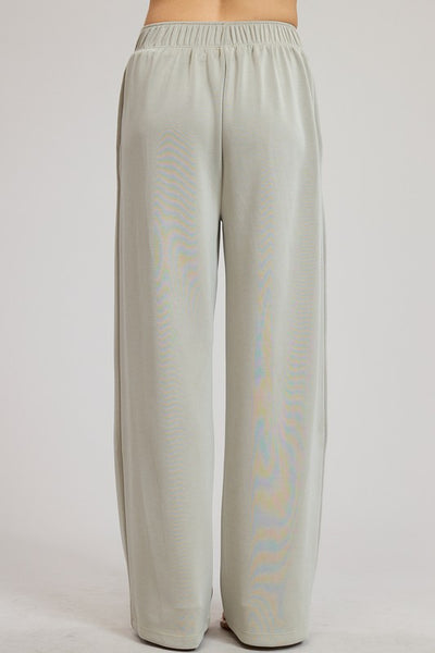 Moss Elastic Waist Pants