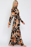 Long Sleeve Wrap Maxi Dress