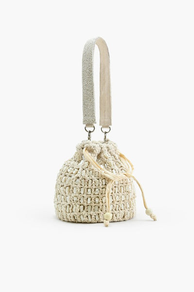 Pearl Sand Bucket Purse