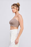 Mocha Cable Knit Bralette