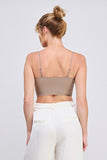 Mocha Cable Knit Bralette