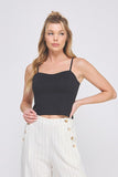 Black Smooth Knit Bralette