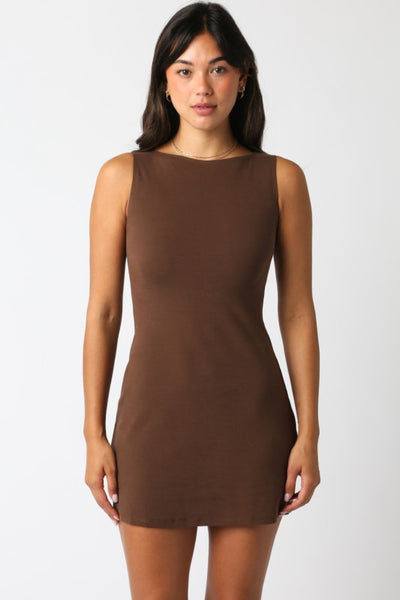 Brown Mini Dress