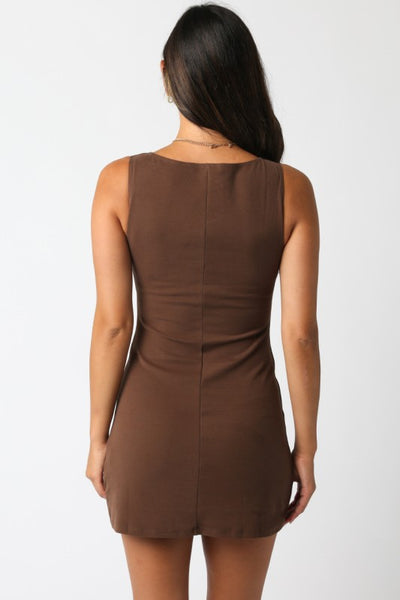 Brown Mini Dress