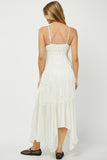 Cream Handkerchief Maxi Dress
