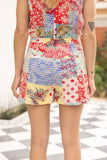 Floral Patchwork Embroidery Shorts