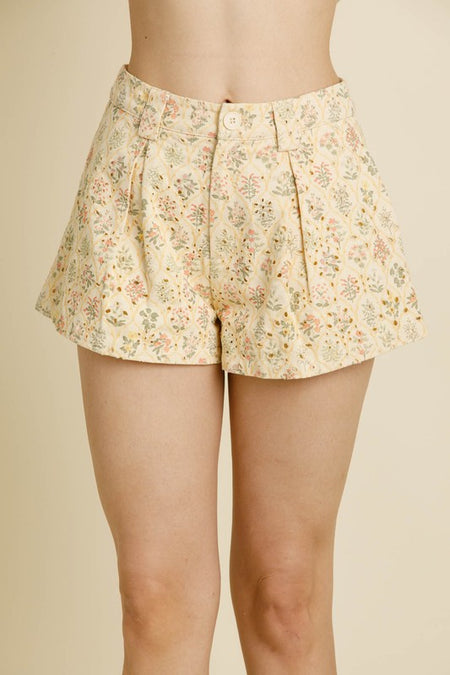 Charcoal Front Pocket Detailed Shorts