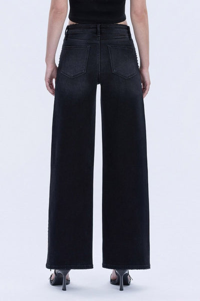 Ava Black High Rise Studded Jeans