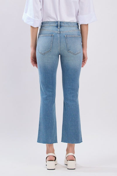 Emily High Rise Raw Ankle Boot Cut