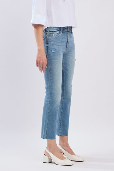 Emily High Rise Raw Ankle Boot Cut