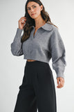 Grey Collared Sweater