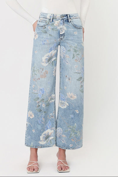 Super High Rise Floral Extreme Vintage Flare Jeans