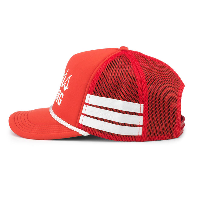 Red Coors Racing Braided Trucker Hat