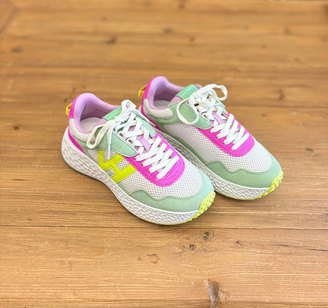 Starling Neon Pink Mint and Yellow Sneakers