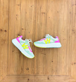 Starling Neon Pink Mint and Yellow Sneakers