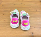 Starling Neon Pink Mint and Yellow Sneakers