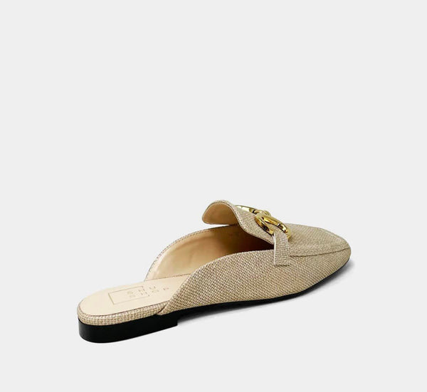 Andromeda Gold Slip On Loafers