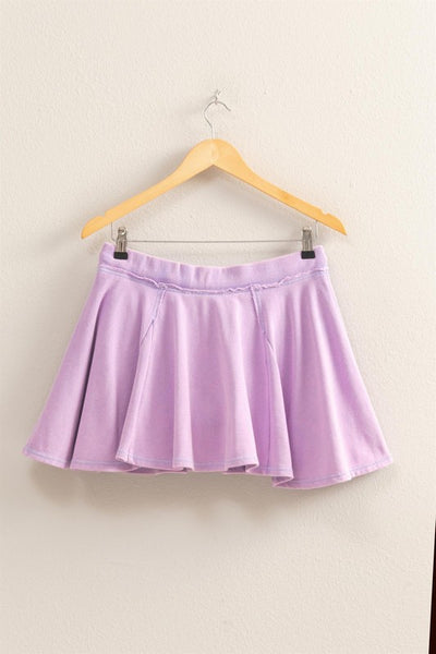 Lavender Sweatpant Skort