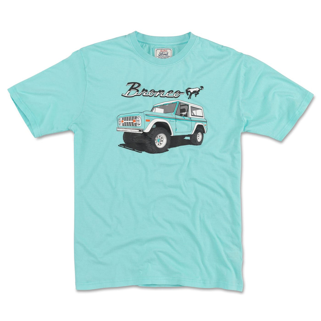 Aqua Splash Colored Ford Bronco Graphic Tee