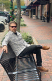 Heather Grey Long Sleeve Flannel Button Down