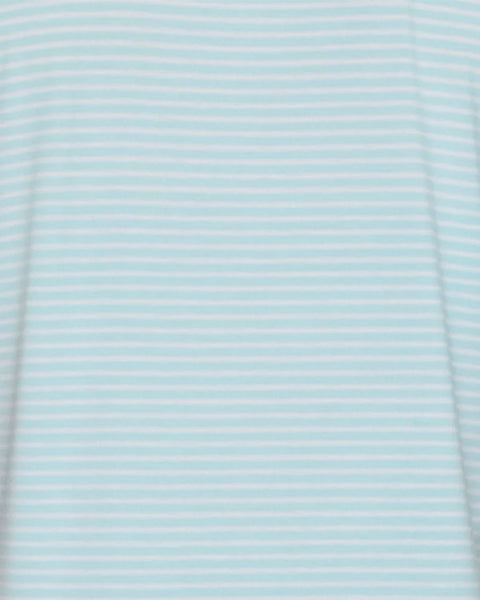 Aqua Mini Stripe Performance Polo
