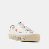 Texas City Limits Graffiti Design Platorm Sneakers