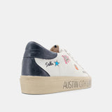 Texas City Limits Graffiti Design Platorm Sneakers