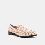 Titina Nude Colored Studded Loafers