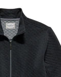 Charcoal Heather Colored Quilted Zip Up Jacket