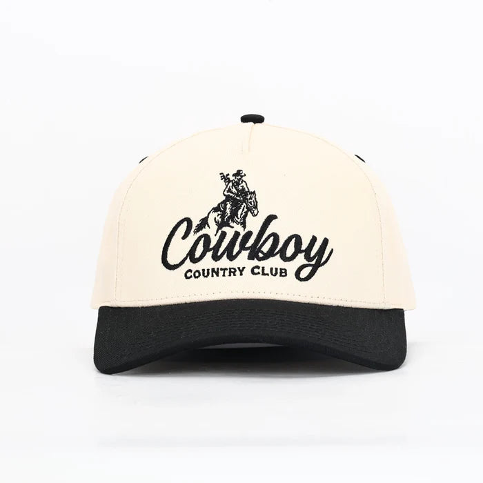 Black and White Cowboy Country Club Hat