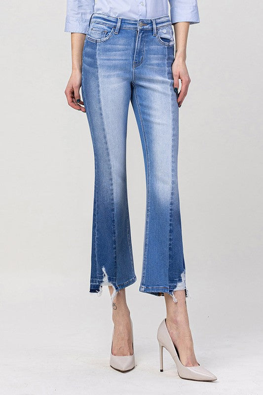Kylie High Rise Kick Flare Jeans