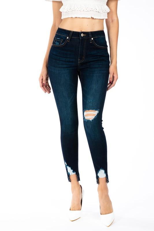 Gemma High Rise Skinny Ankle Jeans