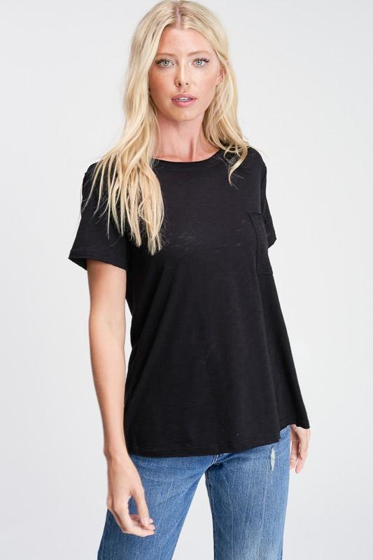 Black Crewneck Tee