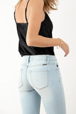 Paula Petite Mid Rise Flare Jeans