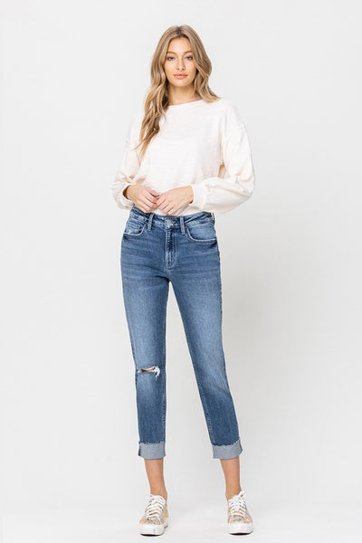Sadie Stretch Boyfriend Crop Jeans