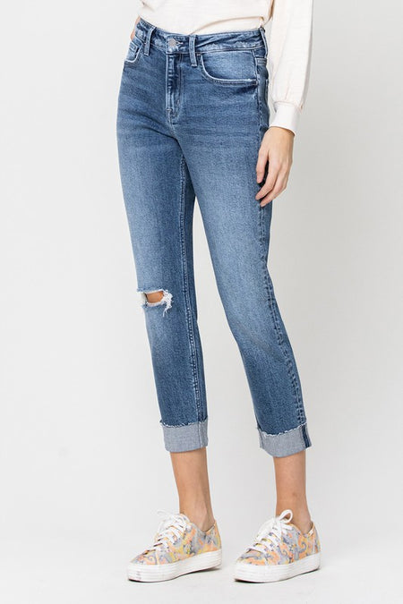 Dark Mauve Pleated Wide Leg Jeans