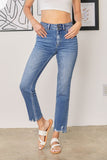 Ceci Medium Wash High Rise Slim Straight Jeans