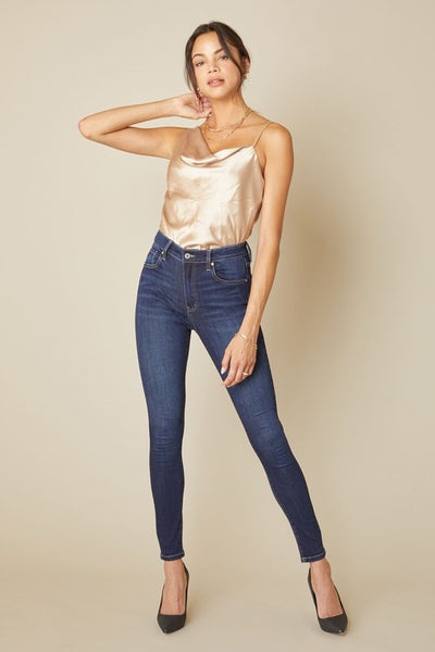 Selena Dark Wash High Rise Skinny Jeans – WEARHOUSE