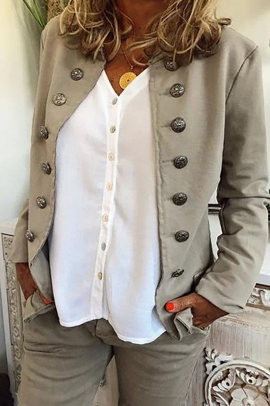 Grey Sgt Pepper Long Sleeve Jacket