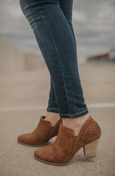 Brown Speckled Wedge Sandal