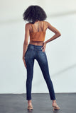 Brooke Dark Wash Mid Rise Jeans