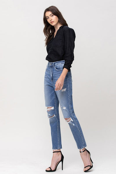 Sarina Super High Rise Stretch Mom Jeans