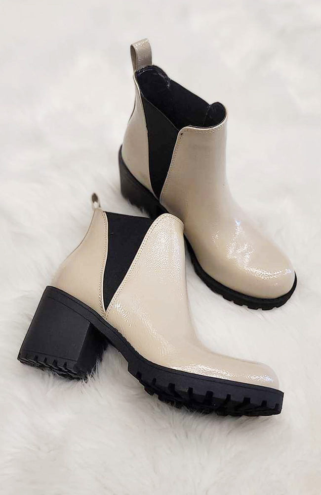 Charlotte Natural Colored Combat Boot