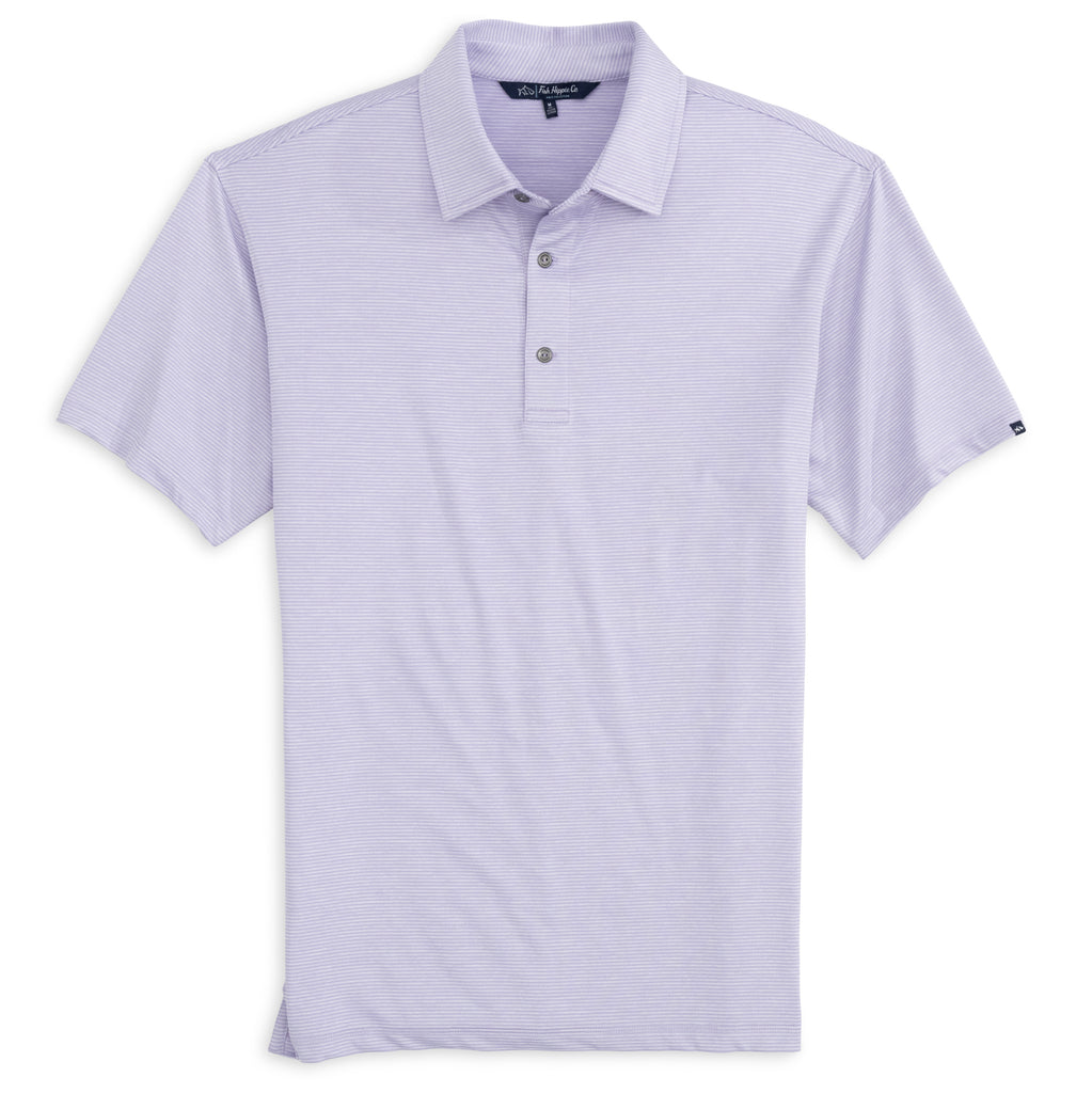 Fish Hippie Lilac Colored Runnel Performance Polo