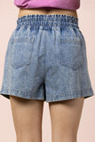 Mineral Washed Chambray Shorts